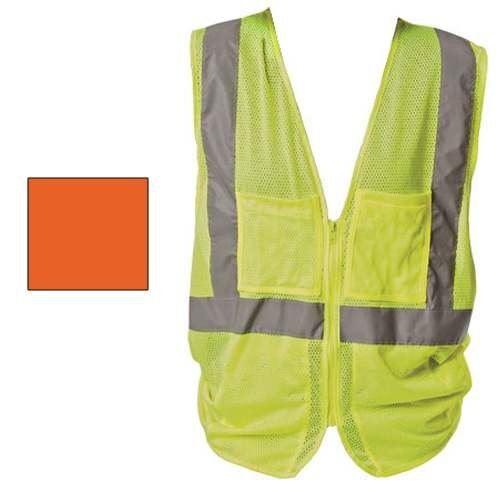PIP 302-MVGZ4PLY/L  Hi-Visibility Mesh Safety Vest Class 2 - LIME YELLOW - Large