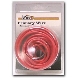 Pico 81081PT  8 AWG Red Primary Wire Copper Stranded Conductor with PVC Jacket  5' per Package