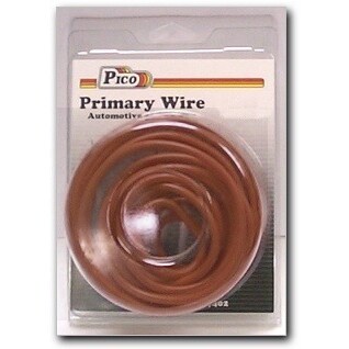 Pico 81106PT  10 AWG Brown Primary Wire Copper Stranded Conductor with PVC Jacket  10' per Package