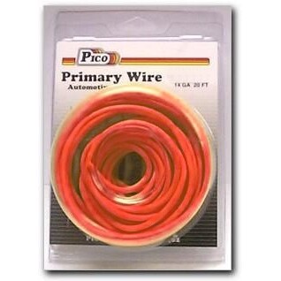 Pico 81141PT  14 AWG Red Primary Wire Copper Stranded Conductor with PVC Jacket  20' per Package