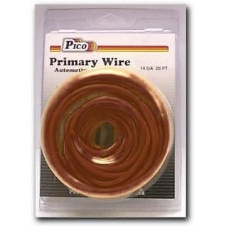 Pico 81146PT 14 AWG Brown Primary Wire Copper Stranded Conductor with PVC Jacket 20' per Package Pico 81146PT 14 AWG Brown Primary Wire Copper Stranded Conductor with PVC Jacket 20' per Package