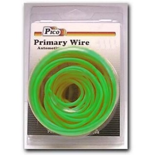 Pico 81164PT  16 AWG Green Primary Wire Copper Stranded Conductor with PVC Jacket  25' per Package