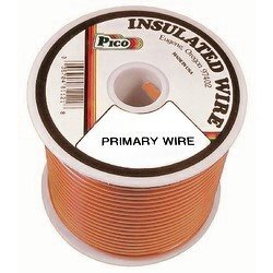 Pico 81168S  16 AWG Orange Primary Wire Copper Stranded Conductor with PVC Jacket  100' per Spool