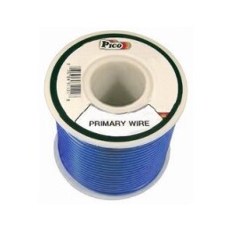 Pico 81185J 18 AWG Blue Primary Wire Copper Stranded Conductor with PVC Jacket 50' per Junior Spool Pico 81185J 18 AWG Blue Primary Wire Copper Stranded Conductor with PVC Jacket 50' per Junior Spool