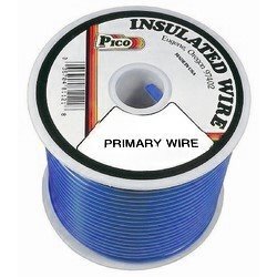 Pico 81185S  18 AWG Blue Primary Wire Copper Stranded Conductor with PVC Jacket  100' per Spool