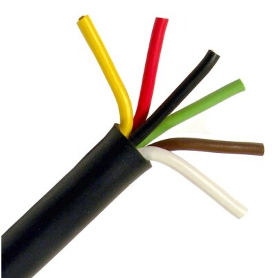 Pico 8151C  6-Way Trailer Wiring Cable 6-14ga Conductor 25' per Package