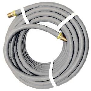 Contractor's Choice GRAY-38X025  Gray 3/8" x 25' Air Hose with 1/4" NPT Push-Lock Fittings