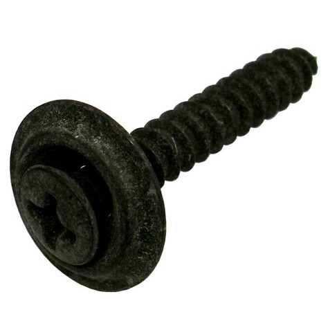 Pico 6335C  #10 x 1" Black Trim Screw with Countersunk Washer 15 per Package