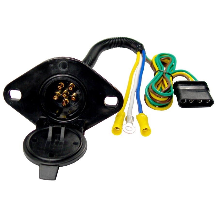 Pico 6592PT 6-Way Pin Type Female Trailer Connector Socket With 4-Way Flat Male Trailer Connector (47155) Pico 6592PT 6-Way Pin Type Female Trailer Connector Socket With 4-Way Flat Male Trailer Connector (47155)