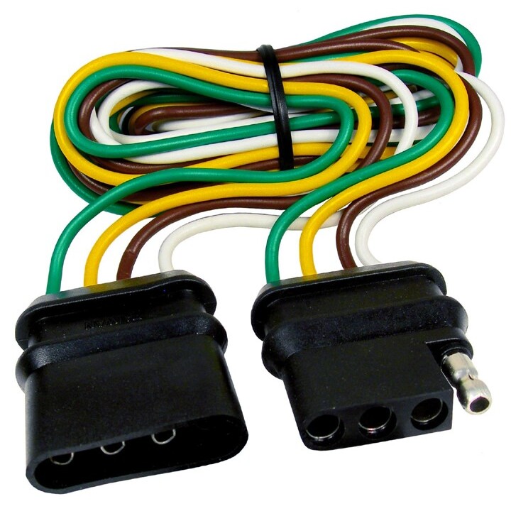 Pico 6596PT 4' Long 4-Way Flat Trailer Connector Extension Pico 6596PT 4' Long 4-Way Flat Trailer Connector Extension