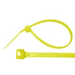 Pico 7017A  4" Yellow Nylon 18 lb Tie Wraps 1000 per Package