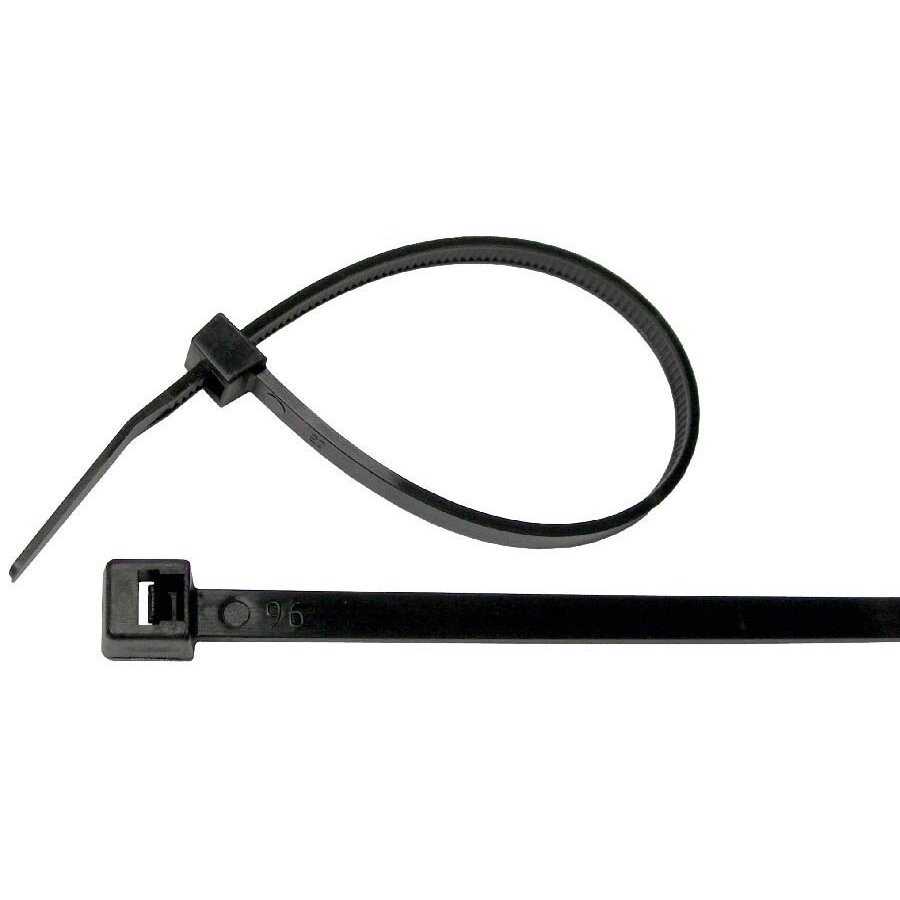 Pico 7220PT  7-1/2" 50 lbs Black Cold Weather Nylon Tie Wrap 25 Per Package