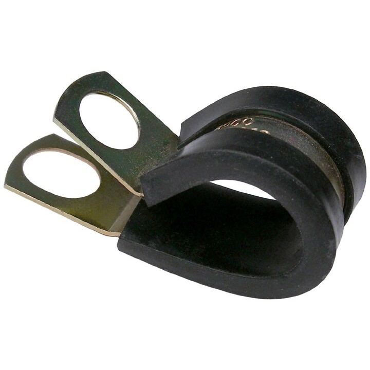 Pico 7514A 1/4" ID Rubber Insulated Clamps 5/8" Zinc Plated Steel with 3/8" Mounting Hole 100 per Package Pico 7514A 1/4" ID Rubber Insulated Clamps 5/8" Zinc Plated Steel with 3/8" Mounting Hole 100 per Package