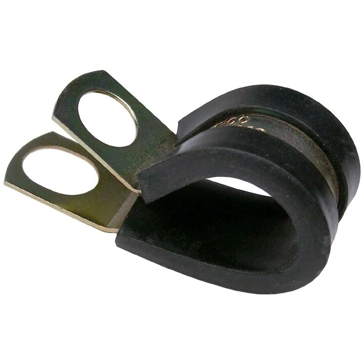 Pico 7518PT  3/4" ID Rubber Insulated Clamps 5/8" Zinc Plated Steel with 3/8" Mounting Hole 8 per Package