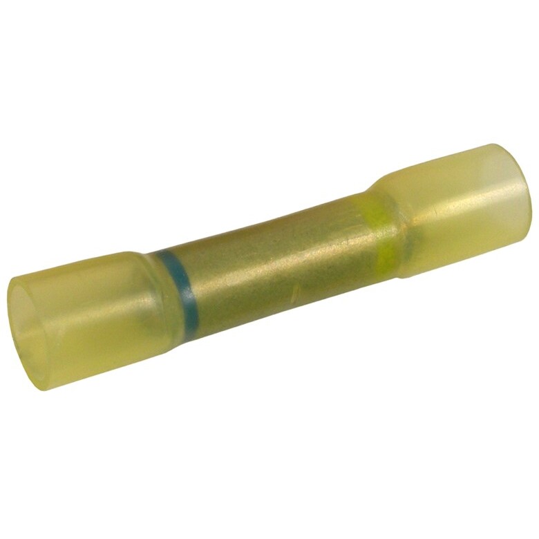 Pico 2275GT  12-10 AWG to 16-14 AWG Yellow with Blue Stripe Electrical Wiring Step Down Heat Shrink Butt Connectors 25 per Package