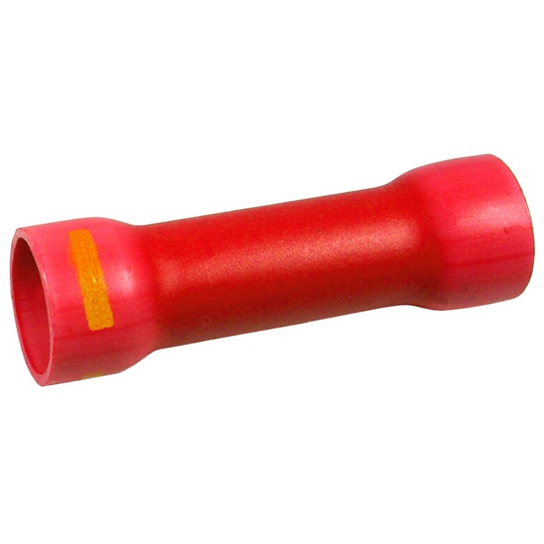 Pico 2286A  8 Gauge to 12-10 AWG Red with Yellow Stripe Electrical Wiring Step Down Butt Connector 100 Per Package