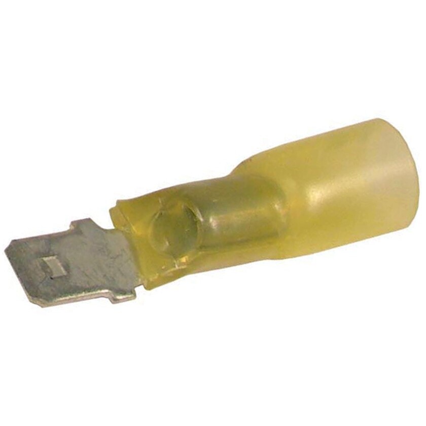 Pico 2839A  12-10 AWG Electrical Wiring Solder Seal Heat Shrink 0.250" Male Tab Quick Connects 100 per Package