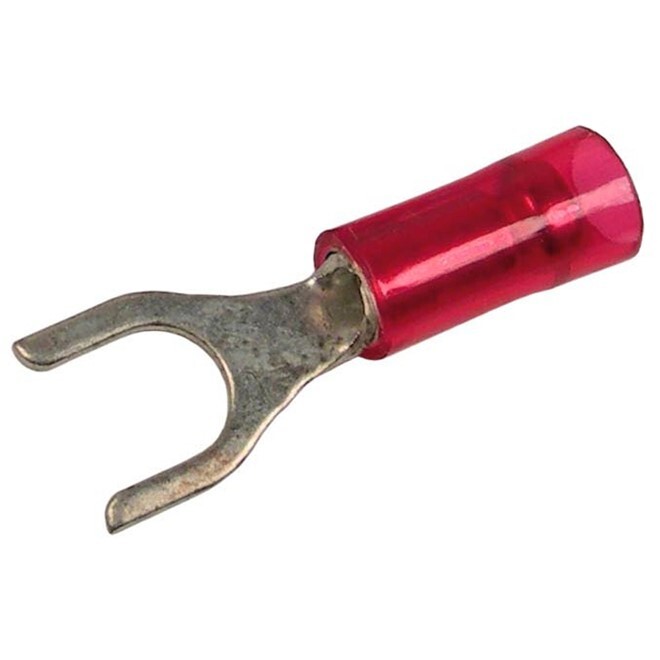Pico 2924C  22-16 AWG(Red)  Electrical Wiring Nylon Insulated #8 Spade Terminals 25 Per Package