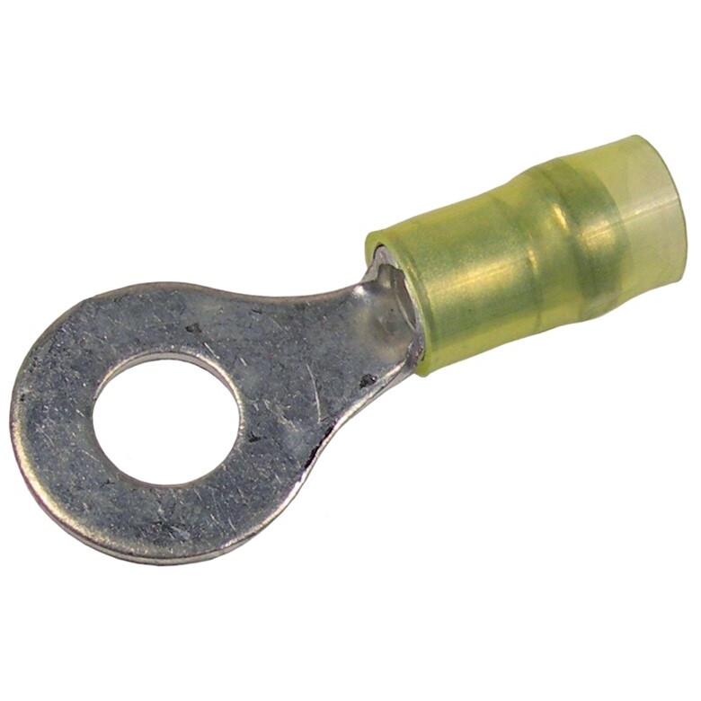 Pico 3104A  12-10 AWG(Yellow)  Electrical Wiring Nylon Insulated #8 Ring / Eye Terminals 250 Per Package