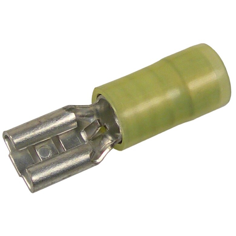 Pico 3155C  12-10 AWG(Yellow)  Electrical Wiring Nylon Insulated 0.250" Tab Female Quick Connect 20 Per Package