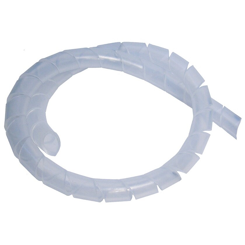 Pico 5122C  Spiral Wrap 1/2" OD of Unexpanded Flexible Wiring Wrap in Natural Color Polyethylene - 5' per Bag