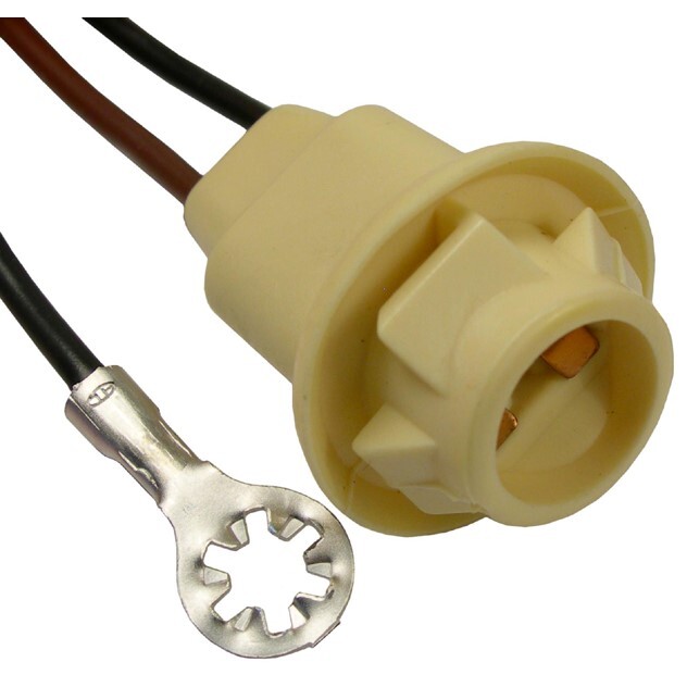 Pico 5418PT  Side Marker-Tail-Corner and License Plate Light Socket 2-16ga Leads (6298892, 6298886) for Bulb 194 and 194A Compatible with GM Vehicles 1968-1995