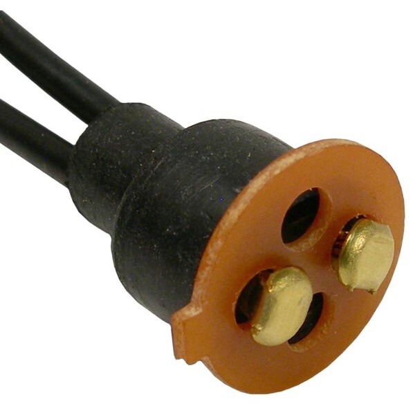 Pico 5424A  Universal Double Contact Replacement Lamp Socket Pigtail 2-18ga Leads with Phenolic Disc and Weatherproof Boot 25 per Package