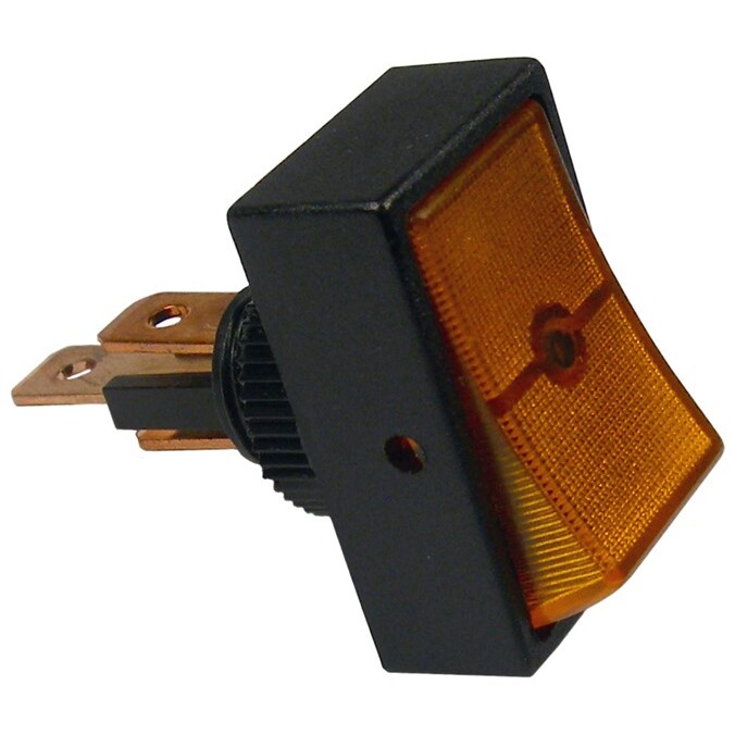 Pico 5517A 12 Volt 16 Amp On-Off Amber Illuminated Rocker Switch 25 per Package Pico 5517A 12 Volt 16 Amp On-Off Amber Illuminated Rocker Switch 25 per Package
