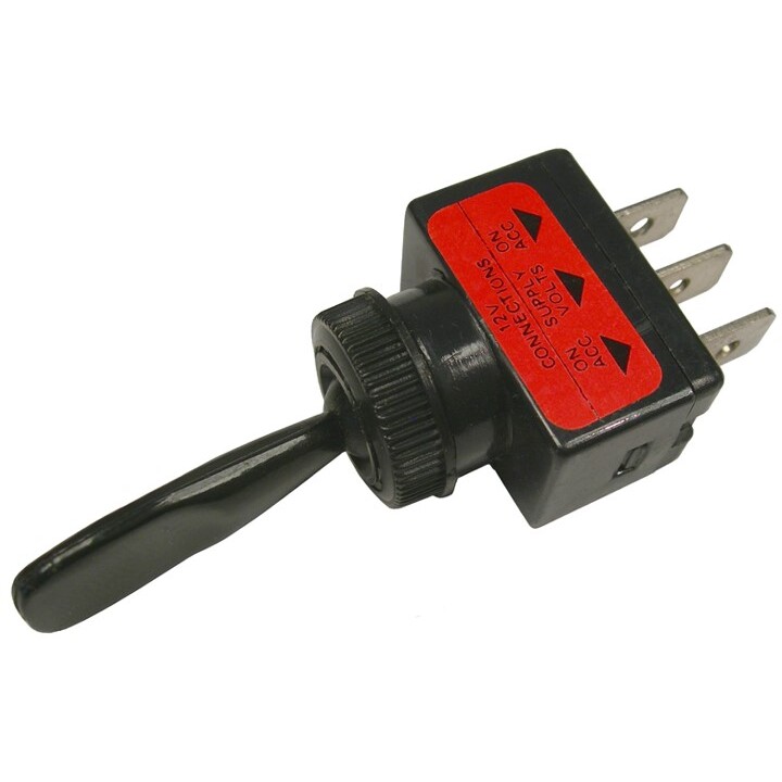 Pico 5542A 12 Volt 16 Amp On-Off-On Toggle Switch 1" Black Handle SPDT 25 per Package Pico 5542A 12 Volt 16 Amp On-Off-On Toggle Switch 1" Black Handle SPDT 25 per Package