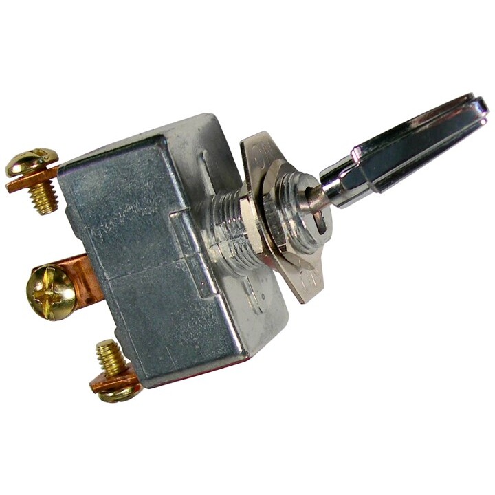 Pico 5544PT  6-12 Volt 50 Amp Heavy Duty Momentary On-Off-Momentary On Toggle Switch 1" Chrome Handle SPDT 1 per Package