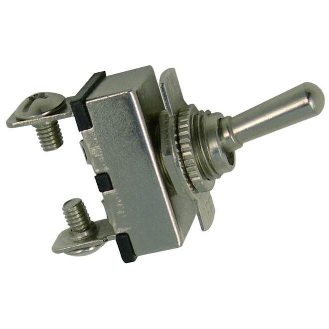 Pico 5577A 12 Volt 20 Amp On-Off Toggle Switch 5/8" Metal Bat Handle SPST 25 per Package Pico 5577A 12 Volt 20 Amp On-Off Toggle Switch 5/8" Metal Bat Handle SPST 25 per Package