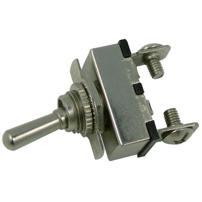 Pico 5578PT  12 Volt 20 Amp Momentary On-Off  Toggle Switch 5/8" Metal Bat Handle With Indicator SPST 1 per Package