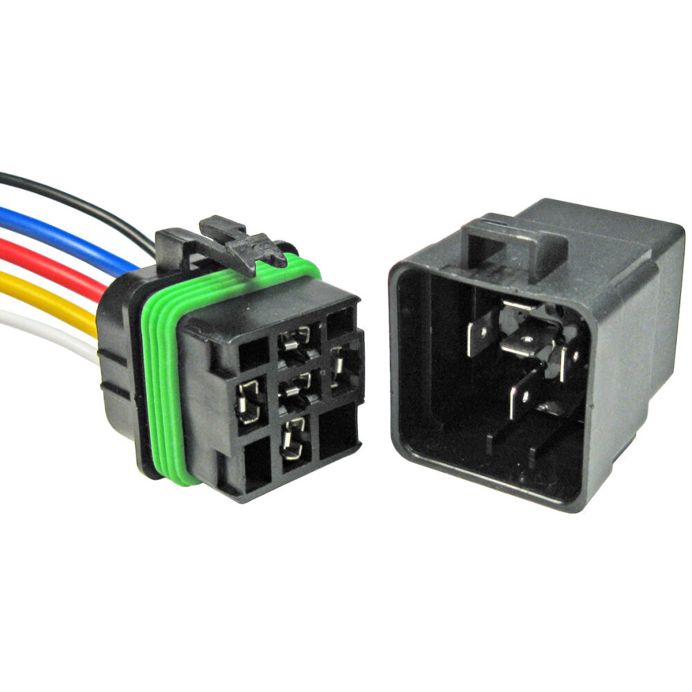 Pico 5593PT  12 Volt 40 Amp 5 Terminal General Purpose Automotive Change-Over Relay and Connector Pigtail Set