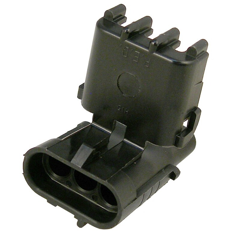 Pico 5864A Replacement Three Cavity Shroud Housing Compatible with Weatherpack Connector (12010717) 100 per Package Pico 5864A Replacement Three Cavity Shroud Housing Compatible with Weatherpack Connector (12010717) 100 per Package
