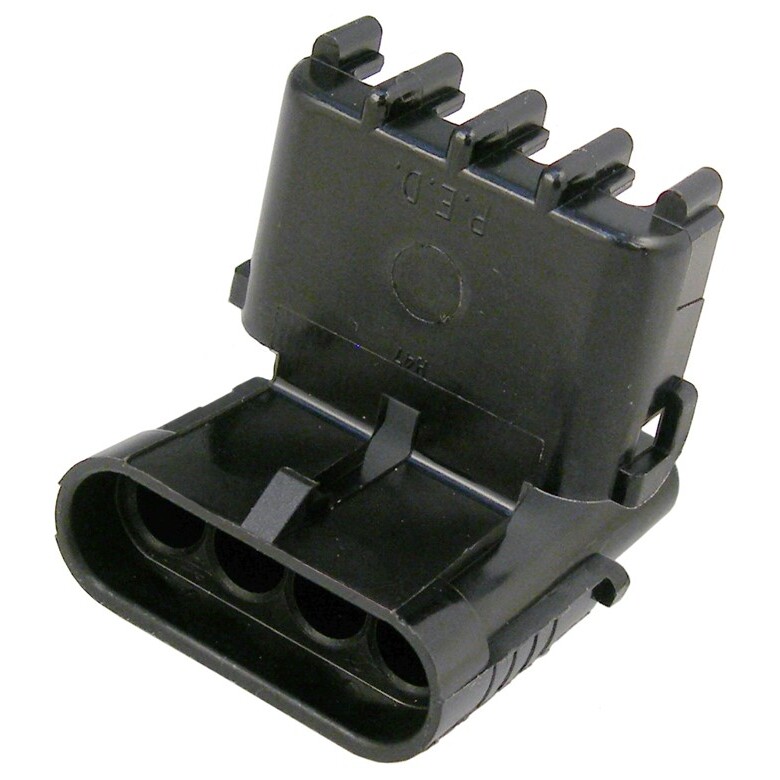 Pico 5867A  Replacement Four Cavity Shroud Housing Compatible with Weatherpack Connector (12010974) 100 per Package