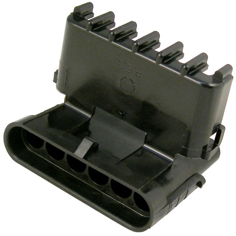 Pico 5869A  Replacement Six Cavity Shroud Housing Compatible with Weatherpack Connector (12010975) 100 per Package