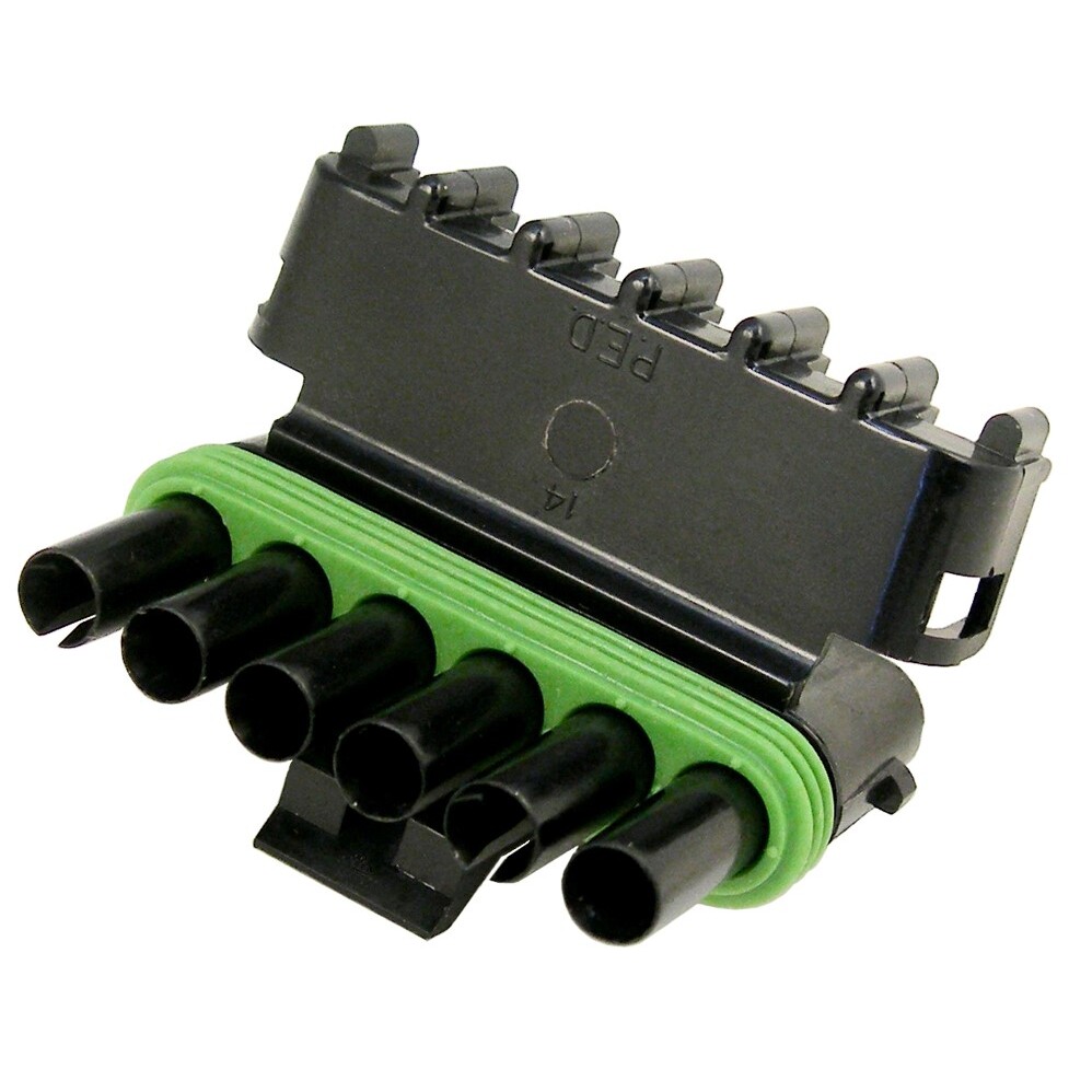 Pico 5870A Replacement Six Cavity Tower Housing Compatible with Weatherpack Connector (12015799) 100 per Package Pico 5870A Replacement Six Cavity Tower Housing Compatible with Weatherpack Connector (12015799) 100 per Package