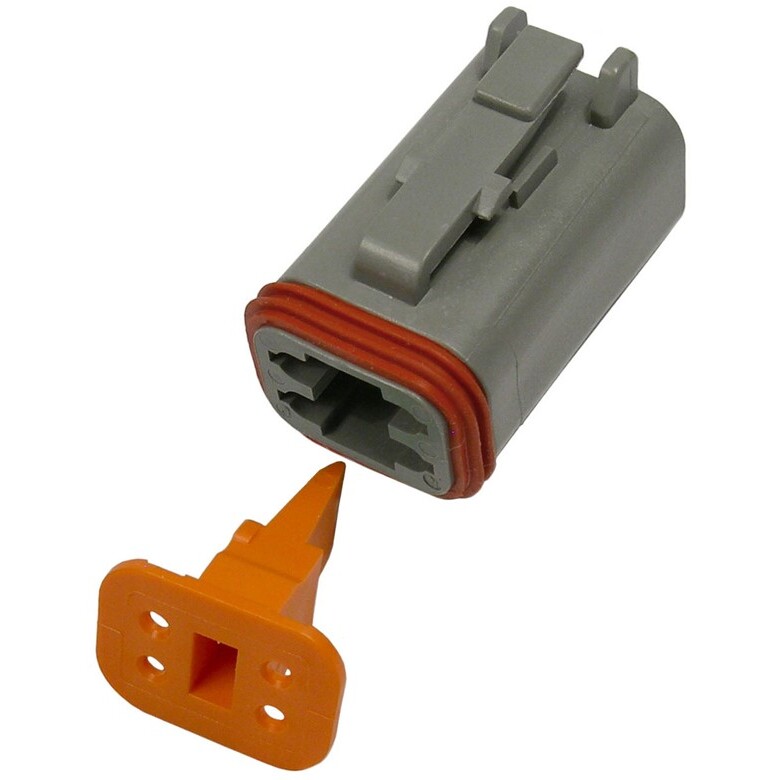 Pico 5995A  Replacement 4-Way Male Housing and Wedge Set Compatible with Deutsch / Wedgelock Connector - 100 Sets per Package