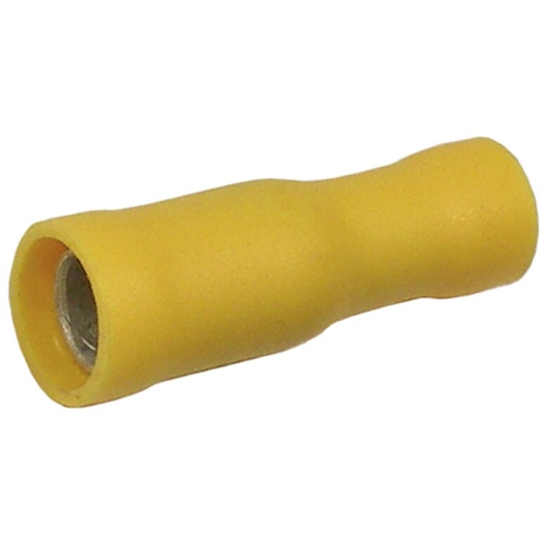 Pico 1369A   12-10 AWG (Yellow) 0.195" Vinyl Insulated Electrical Wiring Bullet Receptacle 500 per Package