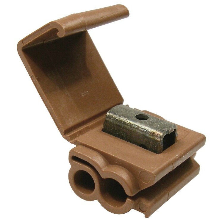 Pico 1561PT  18-10 AWG (Brown) Electrical Wiring Hot Line Quick Splice / Tap-In 5 Per Package