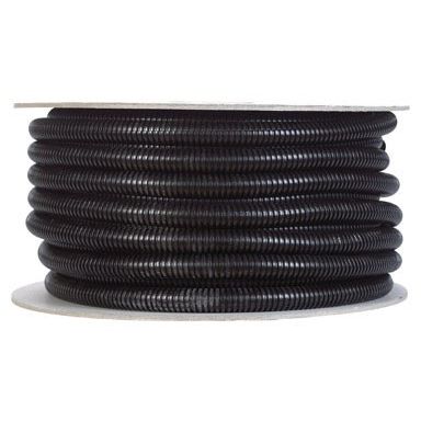 Drossbach R012PEBS100 1/2" x 100' Black Corrugated Tubing/Split Loom Drossbach R012PEBS100 1/2" x 100' Black Corrugated Tubing/Split Loom