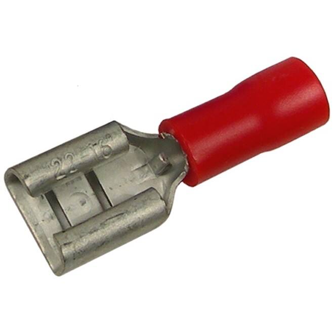 Pico 1755D  22-16 AWG(Red)  Flared Vinyl Insulated Electrical Wiring 0.250" Tab Female Quick Connect Receptacle Terminal 10 Per Package