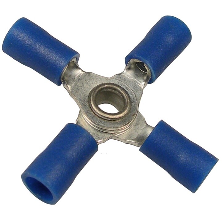 Pico 1821QT  16-14 AWG(Blue)  Flared Vinyl Insulated Electrical Wiring 4-Way Electrical Wiring Connectors 1 Per Package