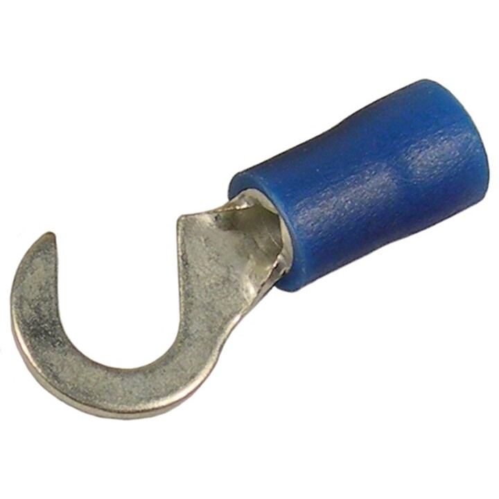 Pico 1844A  16-14 AWG(Blue)  Flared Vinyl Insulated Electrical Wiring #8 Hook Terminals 1000 Per Package