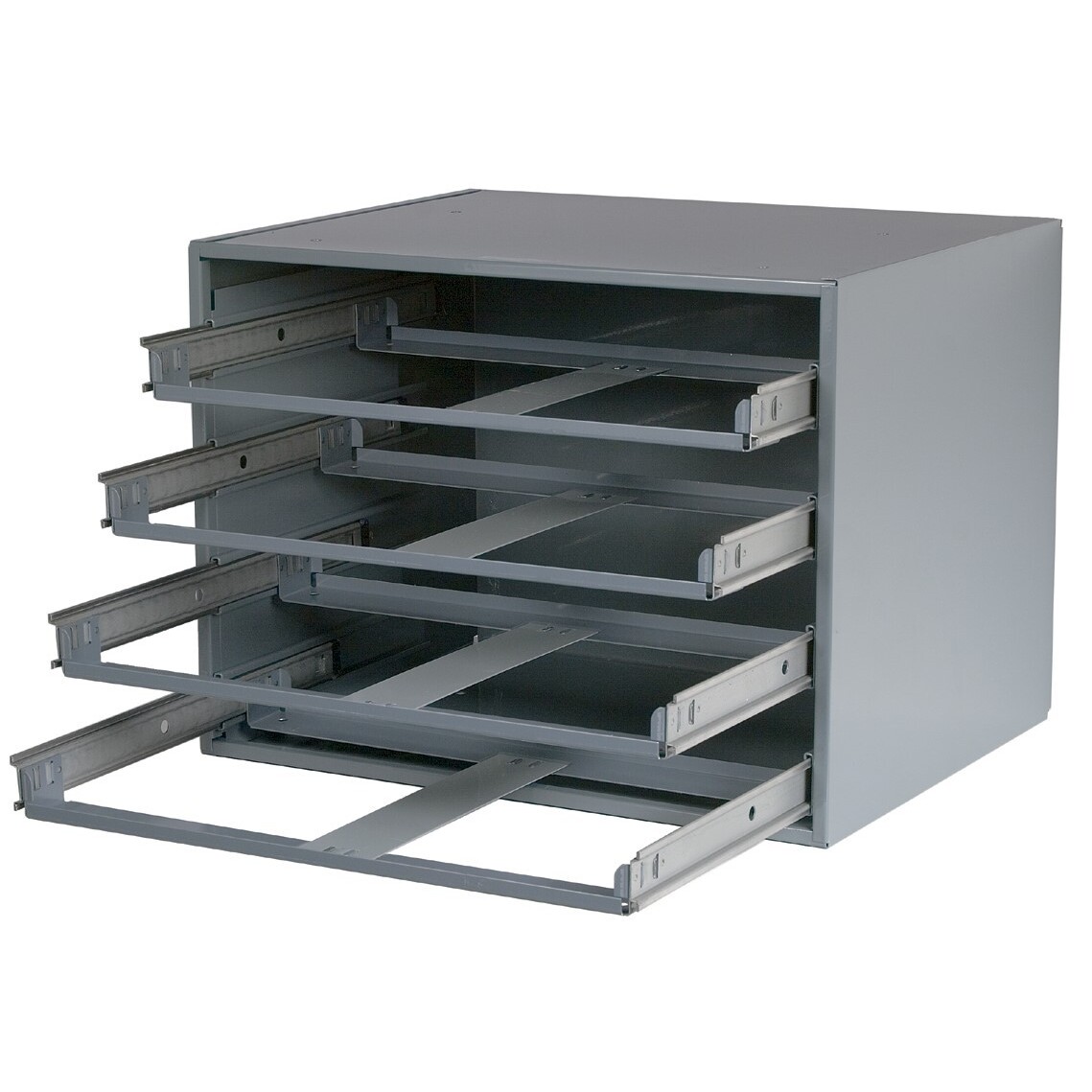 Pico 0017A  Empty 4 Drawer Metal Kit Rack for 18" x 12" x 3" Large Metal Kit Drawers