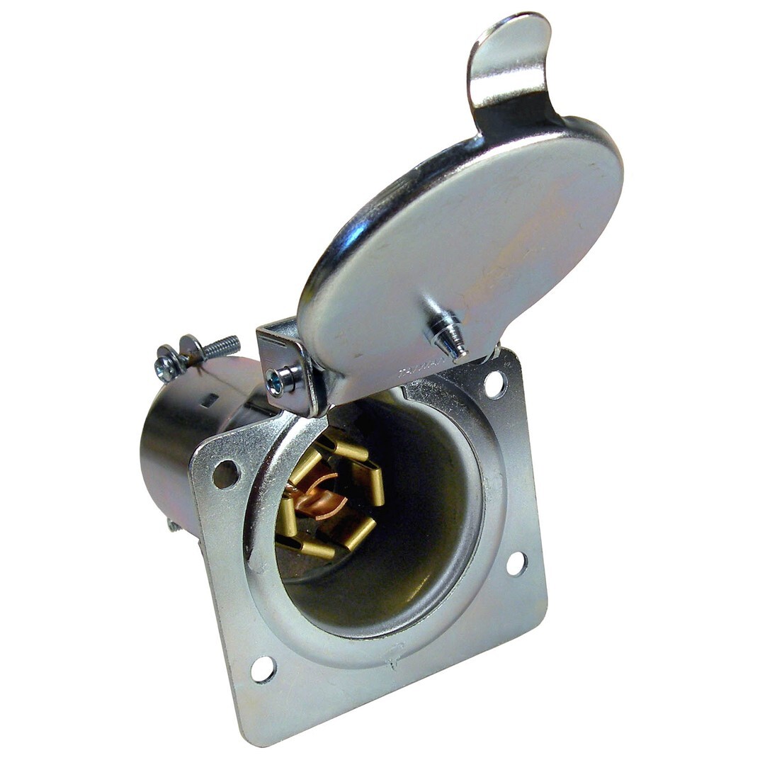 Pico 0721PT Metal 7-Pole 40 amp RV Blade Female Socket Trailer Electrical Connector Pico 0721PT Metal 7-Pole 40 amp RV Blade Female Socket Trailer Electrical Connector