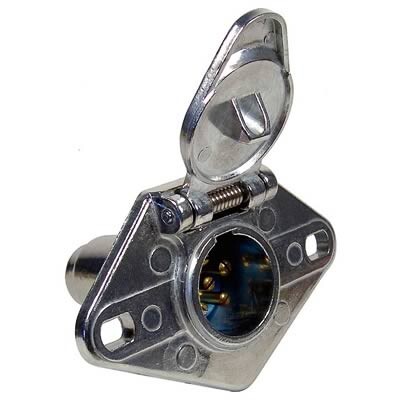 Pico 0729PT Metal 6-Pole 35 Amp Female Socket Trailer Electrical Connector Pico 0729PT Metal 6-Pole 35 Amp Female Socket Trailer Electrical Connector