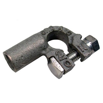 Pico 0821C  2/0 AWG Solder or Crimp Right Angle Negative Battery Terminal 10 per Box