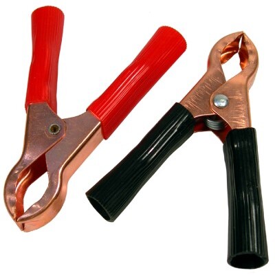 Pico 0841A  3-1/4" Insulated 50 Amp Copper Plated Electrical Test Clips Red and Black 25 Sets Per Package