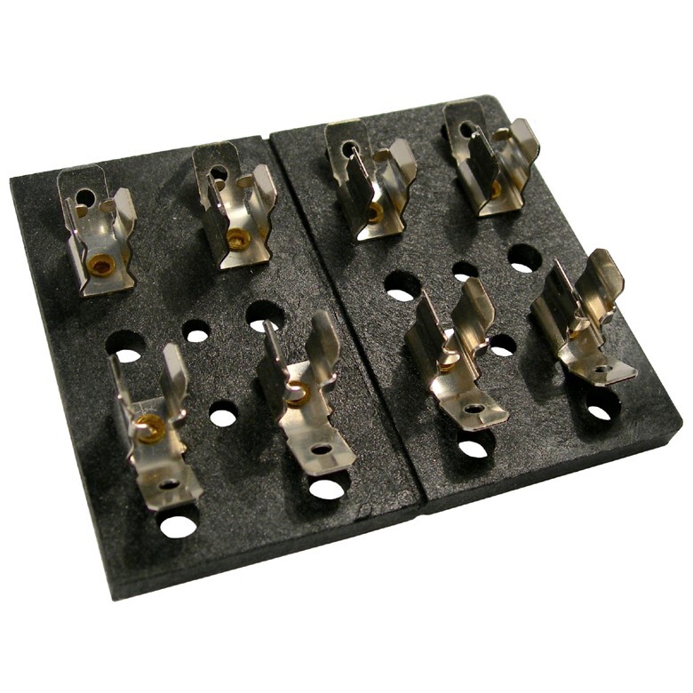Pico 0909PT  30 Amp Rated 4-Gang Glass Tube Fuse Block for AGC & SFE Fuses